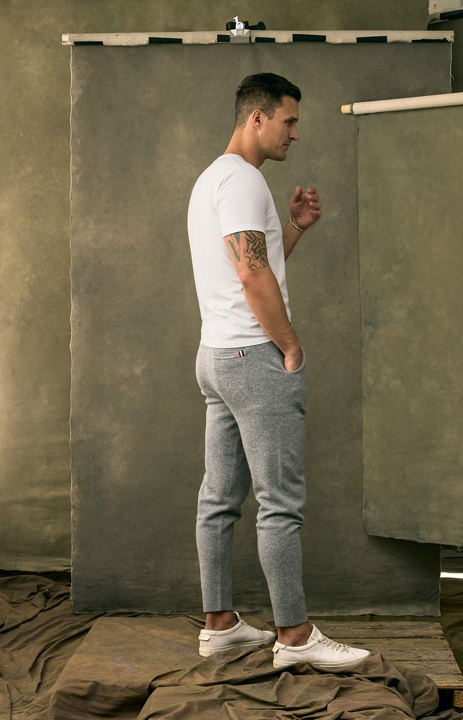 Serendro Cashmere Pant - Elephant