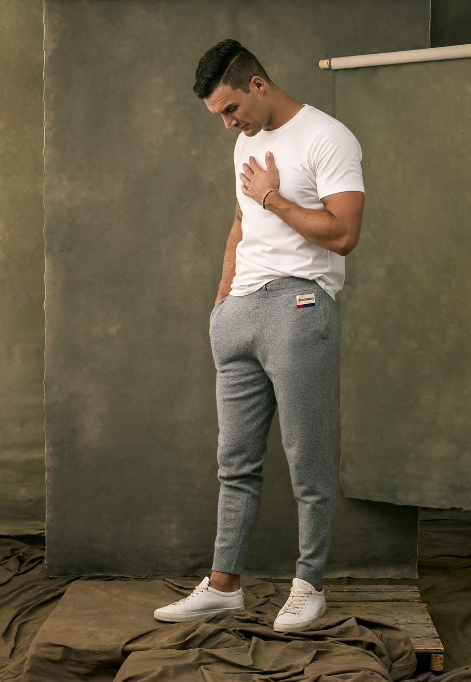 Serendro Cashmere Pant - Elephant
